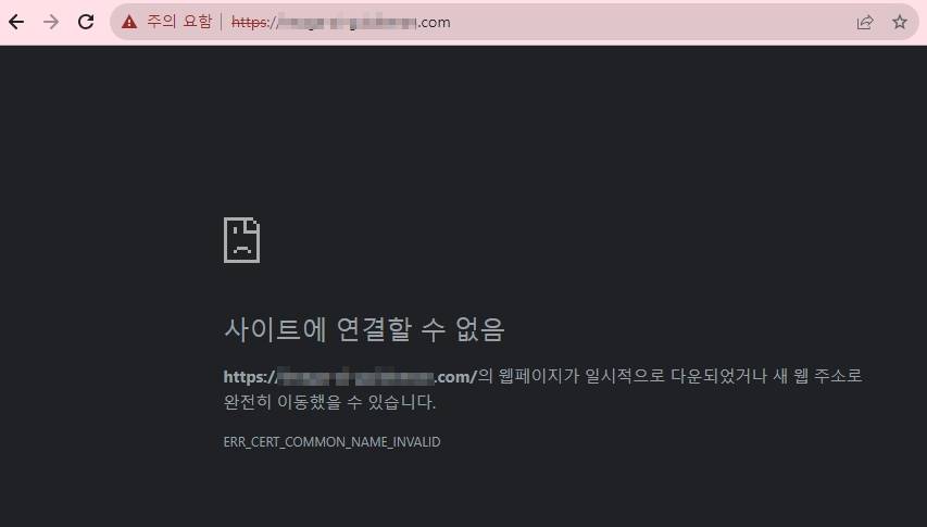 클라우드 웨이즈 도메인 연결 오류 - 사이트에 연결할 수 없음