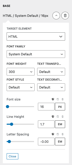 워드프레스 블로그 디자인 : 폰트 스타일 적용 HTML